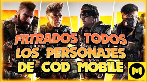 TODOS LOS PERSONAJES DE CALL OF DUTY MOBILE LOS QUE SALDRAN Y LOS