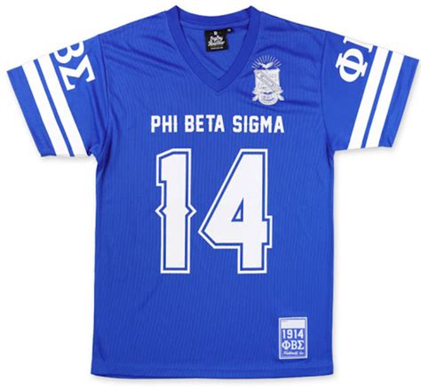 Phi Beta Sigma Fraternity Football Jersey Tee