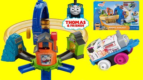 THOMAS AND FRIENDS MINIS BOOST N BLAST STUNT SET RACING TRACK