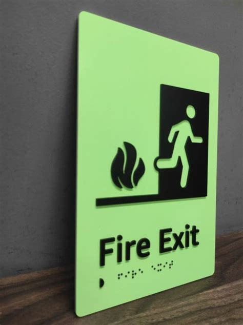 Fire Exit Braille Signage Manufacturer Supplier From Mumbai