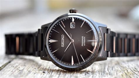 Seiko Presage Srpj Cocktail Time Gradated Black Dial Automatic Youtube