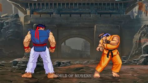 Street Fighter Mugens Hollow Ryu VS Ultimate Ryu YouTube