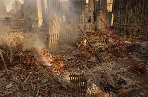 911 Ground Zero Damage Overview High Resolution Photos Public