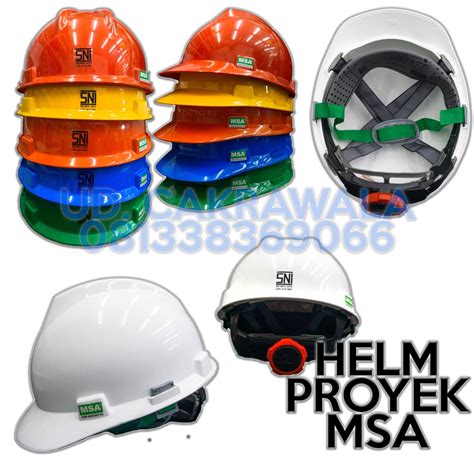 Jual Helm Safety Helm Proyek Msa Fastrack Putar Sni Shopee Indonesia