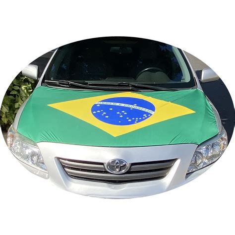 Bandeira Do Brasil El Stico Para Cap De Carro Camionete Copa Do