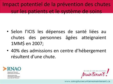 PPT Perspective sur la prévention des chutes et limpact sur les