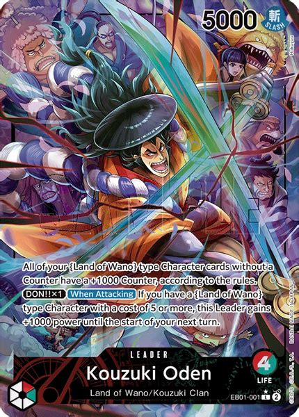 Thẻ bài TCG One Piece Memorial EB 01 Booster Pack English Version