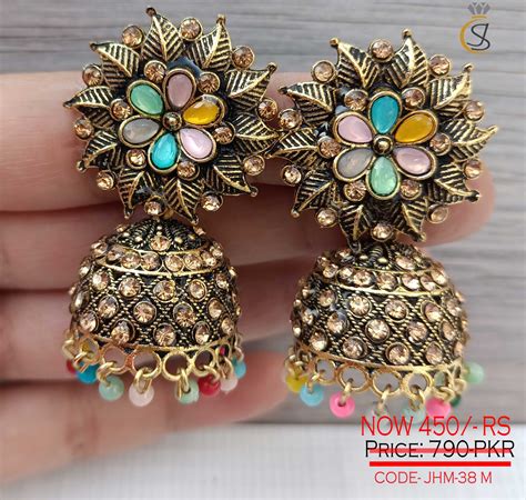 Trending Designer Jhumka Earrings Design - J.S Jewellery Store PK