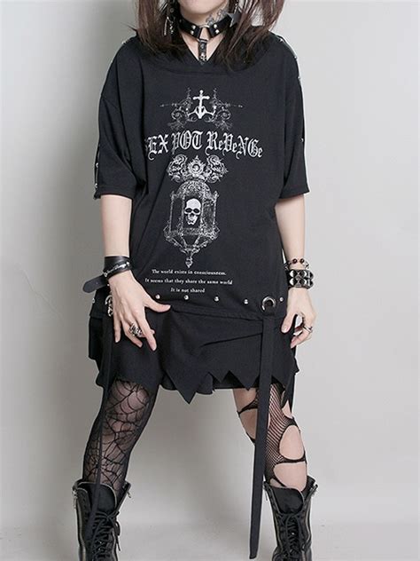 CDJapan Rock Gothic Design Cut Parka L SB08523 101 SEX POT