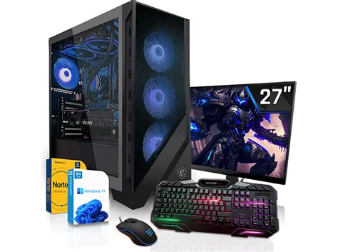 SYSTEMTREFF Gaming Komplett AMD Ryzen 9 7900X3D Komplett PC Mit AMD