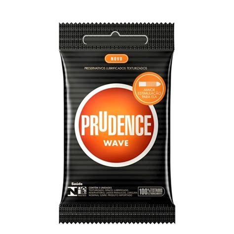 Preservativo Camisinha Prudence Wave Texturizada 3uni Tulipa Sex