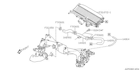 99071AB140 Hose Vacuum Cooling Engine INTAKE MANIFOLD Genuine