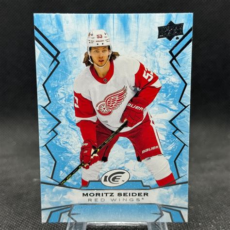 Moritz Seider Upper Deck Ice Base Detroit Red Wings Ebay