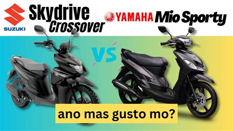 Suzuki Skydrive Crossover Vs Yamaha Mio Sporty Side By Side