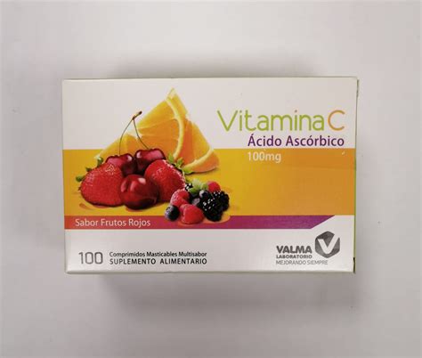 Vitamina C 100 Mg 100 Comprimidos Farmacia Belgochilena