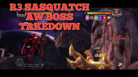 Aw R3 Sasquatch Boss Takedown Mcoc Youtube