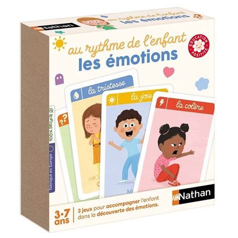 Jeu de 7 familles Les émotions Un jeu Nathan Boutique BCD JEUX