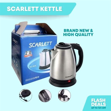 Factory Outlet Original Scarlett Stainless Steel Electric Heat Kettle