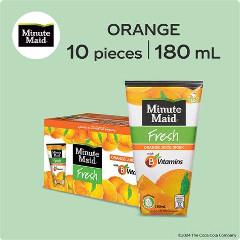 Minute Maid Fresh Orange 180ml Pack Of 10 Lazada Ph