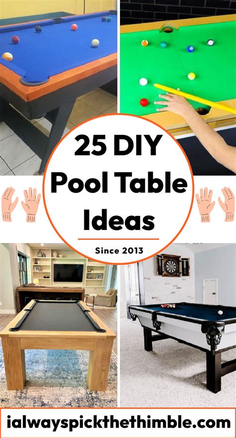 25 Free DIY Pool Table Plans: Build Your Own Pool Table