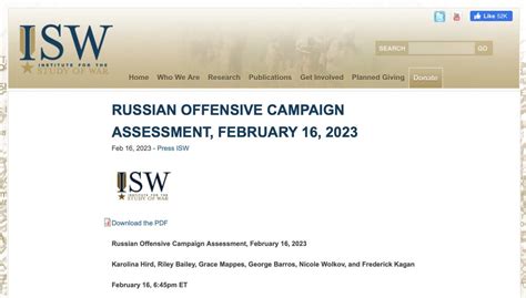 Flash On Twitter Isw Believe That Russians May Launch Another