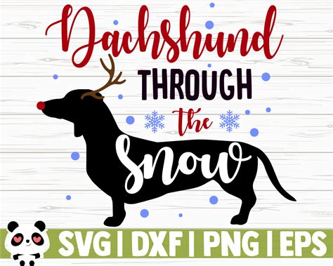 Dachshund Through The Snow By CreativeDesignsLLC | TheHungryJPEG