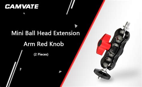 Amazon Camvate Universal Magic Arm With With Dual Ball Heads Red