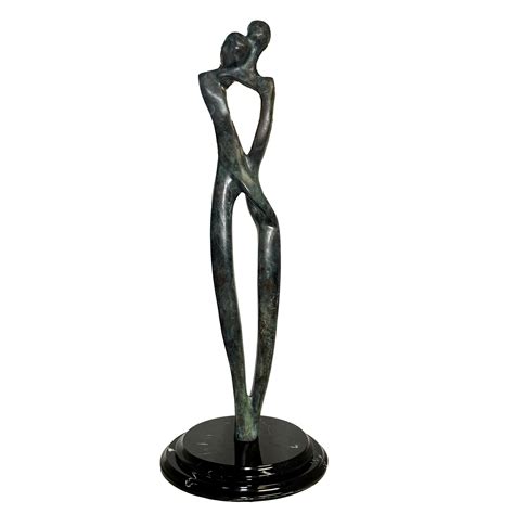 Embracing Couple Bronze Sculpture Alabamafurniture