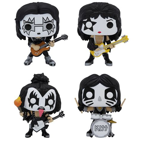 Funko POP! KISS: Band Set - Glow in the Dark Collectible Set - Online Exclusive - The Spaceman ...