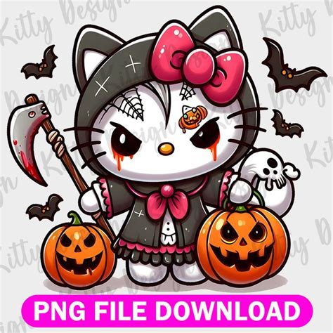 Halloween Hello Kitty PNG l Bad Hello Kitty Png l Halloween | Inspire ...