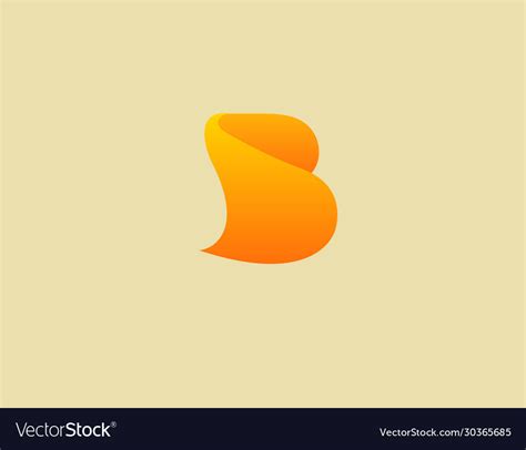 creative abstract gradient yellow logo icon vector image