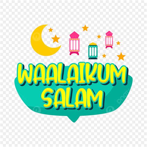 Waalaikum Salam Islamic Rezar No Balão Lanterna Pendurada E Lua