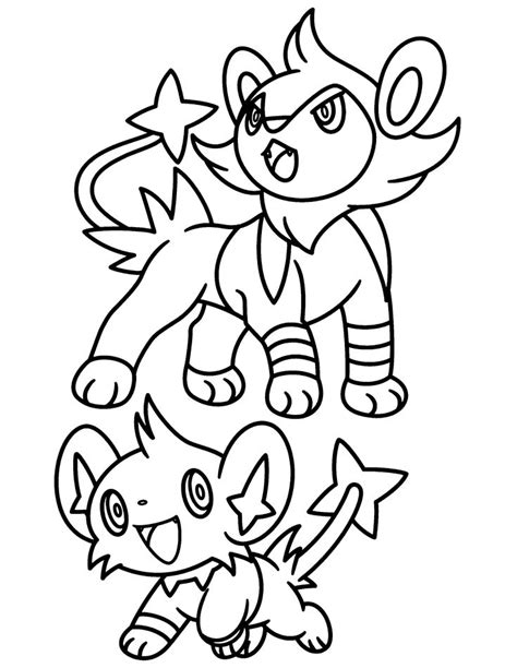 Luxray Pokemon Coloring Pages