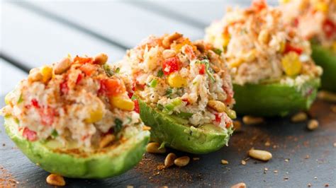 Crab Stuffed Avocados This Is Such An Easy Recipe It Comes Together