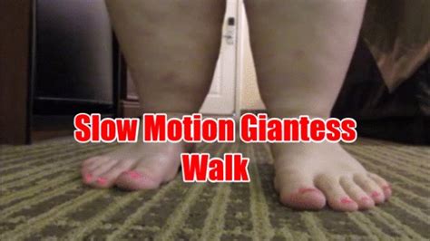 Slow Motion Giantess Bare Foot Walk BBW Goddess Anna FETISH Clips4sale