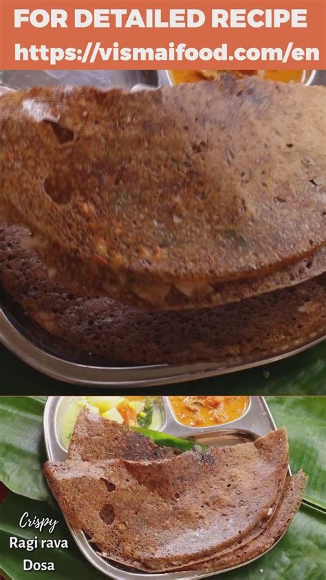 Instant Finger Millet Rava Dosa Ragi Rava Dosa Finger Millet Sooji