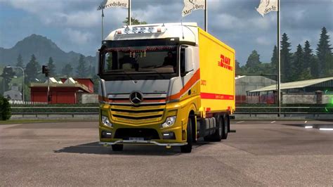 Ets2 V122 Mercedes Actros Mp4 Dhl Tandem Youtube