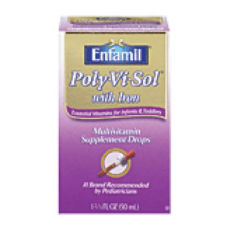 Enfamil Poly Vi Sol Liquid Multivitamin Supplement With Iron 1 67oz