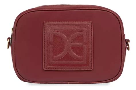 Bolsa Cloe Para Mujer Crossbody Textil Parche De Monograma Color Bordó