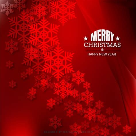 Red Christmas Snowflakes Background Image