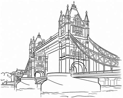 Tower Bridge Drawing at GetDrawings | Free download