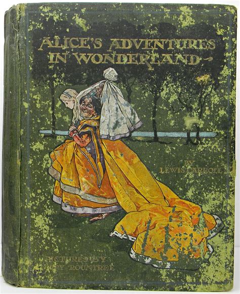 ALICE IN WONDERLAND Antique FIRST EDITION Alice's RARE Adventures LEWIS ...