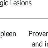 ELISA test results, scoring of histopathological lesions, and... | Download Scientific Diagram