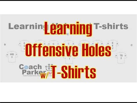 Learning Offensive Holes Formations Position Names W T Shirts Coach