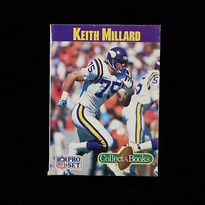 1990 Keith Millard Minnesota Vikings Collect A Book Pro Set 75 EBay