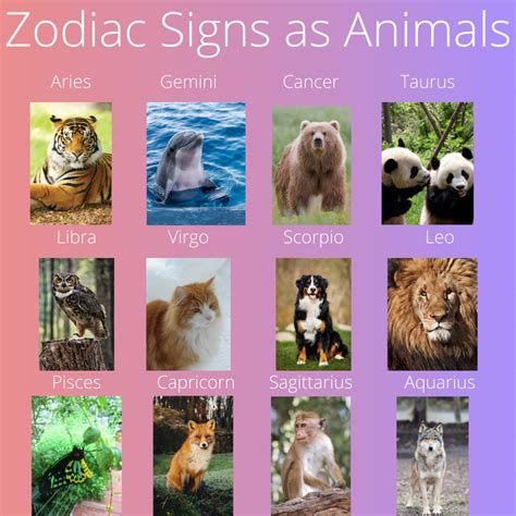 Zodiac signs as animals | Zodiac signs sagittarius, Zodiac signs ...