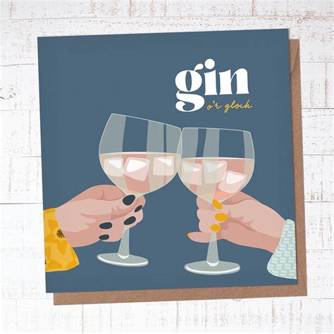 Gin Or Gloch Gin Oclock Etsy