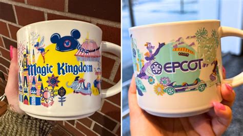 NEW Magic Kingdom And EPCOT Discovery Series Starbucks Mugs Available