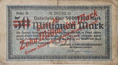 Deutschland Deutsches Reich Millionen Mark Notgeld