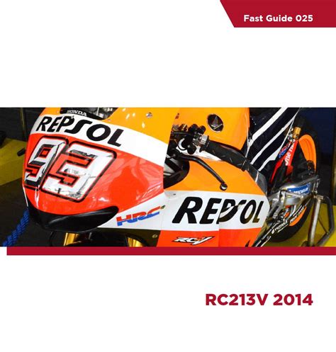 Honda RC213V 2014 Fast Guide Komakai Car Model Kit Cz